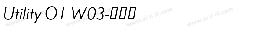 Utility OT W03字体转换